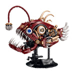 LinkMejor XZ0113 Cyber Lantern Fish Anglerfish Dynamic Mechanical Desktop Ornament Building Block Brick Assembly Kit Kids Christmas Gift