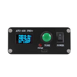 ATU-100 Pro+ Automatic Antenna Tuner 1.8-30MHz HF Band 100W Peak Power USB Charging OLED Display Portable Metal Case