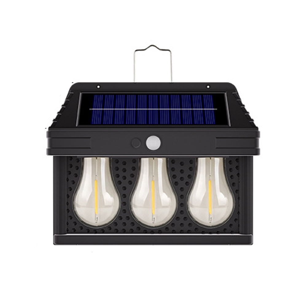 Elfeland HW-779 Solar Light with Motion Sensor 3 Modes Warm Light IP65 Waterproof Solar Lamp Garden Wall Light for Outdoor Use
