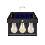 Elfeland HW-779 Solar Light with Motion Sensor 3 Modes Warm Light IP65 Waterproof Solar Lamp Garden Wall Light for Outdoor Use