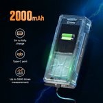 EU US Direct CIGMAN CD-120G Laser Distance Measure 120M 393ft Digital Pointfinder 4x Zoom P2P Technology IP68 Waterproof Wireless Charging 2.4" IPS Display