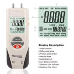 LinkMejor HT-1890 Gas Pressure Gauge Manometer Handheld Digital Manometer Data Hold Medidor Presion