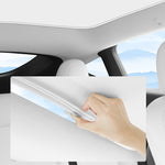 4pcs Car Top Split Sunshade Cover Heat Insulation Crystal Sunshade Cover Roof Sunshade Front Rear Sunroof Skylight for Tesla Model 3 Highland Y
