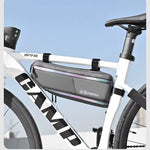LinkMejor Waterproof Bicycle Frame Bag Expandable Storage Lightweight 0.2kg Reflective Safety Bike Top Tube Pouch Cycling Accessories
