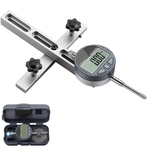 0-1Inch Digital Dial Indicator Table Saw Gauge Suitable for Table Saws with a Slot Width of 3/4" (19mm) or more for Aligning and Calibrating Work Shop Machinery Band Saw and Drill Press