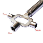 Multifunctional Locksmith Tool Zinc Alloy Lock Cylinder Adjuster Gauge Cam Spindle Turner Ergonomic Handle Compact and Lightweight Hand Tool