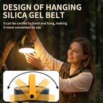 IPRee LY20 5W LED Solar Camping Lantern 1500mAh USB Rechargeable Portable Tent Light With 4 Lighting Modes IPX4 Waterproof Hanging Hook for Outdoor Hiking Emergency Survival