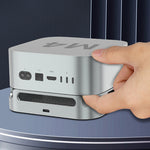 ZS54090 SSD Dock for Mac Mini M4 M4 Pro M.2 NVME & NGFF Dual Protocol External SSD Storage Expansion 10Gbps Aluminum Stand