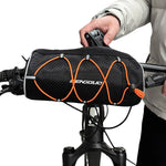 LinkMejor 2.5L Multi-functional Bike Handlebar Bag Portable Reflective Large Capacity Storage Shoulder Bag Bicycle Bag for Outdoor Cycling