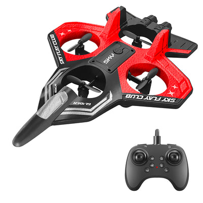 LinkMejor S83 2.4G EPP Glider Altitude Hold Mode 360° Roll 4 Motors 4CH LED RC Drone Airplane Quadcopter Stunt Fighter RTF