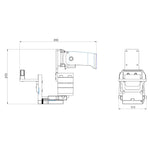 LinkMejor 2-In-1 Slotting Adjustable Wood Trimming Machine Holder Eletric Trimmer Holder Bracket for 65mm Trimming Machine
