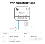 LinkMejor MINI-ZB1GP MINI PM Zigbe Smart Switch 16A 3840W IEEE 802.15.4 Energy Monitoring Switch