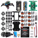 Tscinbuny Quadruped Robot Kit ESP8266 Wifi For Programmable Automation Kit with APP Control Batteries pack Manual