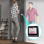 M16S Smart Visual Doorbell with 4.3-inch Display Screen Infared Night Vision Two-way Intercom Cat Eyes Video Door Bell Free-Hole Design