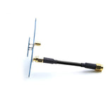 LinkMejor Triple Feed Patch-1 5.8GHz 9.4DBi CP FPV Antenna PR-SMA Male/SMA Male for Fatshark Skyzone Eachine FPV Goggles RC Drone