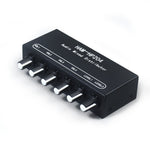 HAM-HP204 Stereo Audio Mixer Distributor Signal Selector 2 Input 4 Output 5X Magnification 3.5mm JRC NJM3414A DC 5-15V Volume Control
