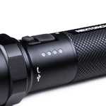 LinkMejor P80 P9 LED 1300LM Flashlight Double Switch 4 Modes Type-C Rechargeable Waterproof Mini Pocket Tactical Torch