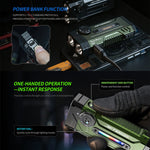 JETBeam E28 5 Light Multi Purpose EDC Flashlight Dual White Lights+RGB Side Light 7000mAh IPX8 Waterproof Type-C Rechargeable High Lumens Magnetic Work Light