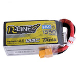 Tattu R-Line Version 2.0 15.2V 1550mAh 100C 4S1P Lipo Battery With XT60 Plug For RC FPV Racing