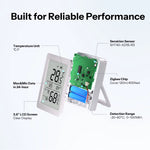 2Pcs LinkMejor SNZB-02DR2 AirGuard TH 3.6'' LCD Zigbe Temperature Humidity Sensor App Monitoring Work with Apple Home Via Matter Bridge