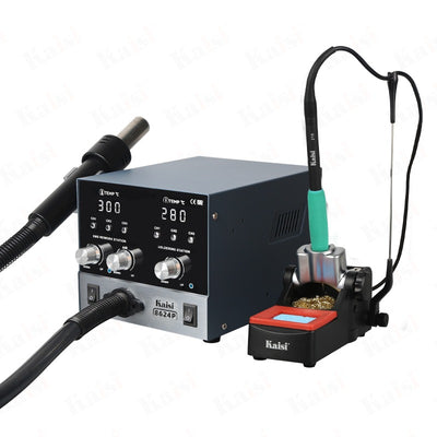 Kaisi 8624P 800W Hot Air Gun BGA Rework Station SMD Soldering Iron 210 Desoldering Station Display Welding Tool 2 IN 1