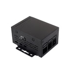 Waveshare PI5-CASE-D Industrial Grade Metal Case for Raspberry Pi 5 Supports Official Fan & HATs Wall-mount and Rail-mount Support