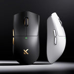 LinkMejor K7 Ultra Wireless Mouse Tri-mode PAW3950 Sensor 42000DPI 750IPS Dual 8K Return Rate 500mAh Rechargeable Gaming Mouse 59g Lightweight