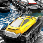 LinkMejor Q183 2.4G Tracked RC Car Amphibious Tank Remote Control Climbing Off Road Vehicles Full Proportional Control