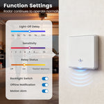 LinkMejor Tuya WiFi Smart 10G Human Radar Motion Sensor Switch Wall Light Switch 2-in-1 Neutral & No Neutral Wire APP Remote Voice Timer Alarm Control for Smart Life APP