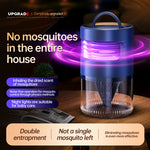 Tevorex Electric Mosquito Killing Lamp USB Rechargeable 360° Strong Suction Silent Operation Portable Fly Trap Bug Zapper for Indoor Outdoor
