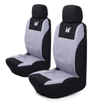 3D Tyre Embossed Car Seat Covers Full Set Airbag Compatible Breathable Fabric Universal Fit for Cars SUVs Sedans Trucks Easy Installation