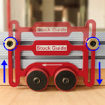 One Way Bearing Roller Featherboard Feather Board Stock Guide for Table Saw Router Tables Band Saws Jig Guide