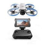 LinkMejor M6S WiFi FPV with Folded 4.3" LCD Screen Controller HD Camera Servo Gimbal Optical Flow Hover Brushless LED Foldable Pocket RC Drone Quadcopter RTF