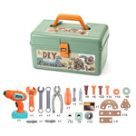 DIY Tool-Themed Assembly Toy Simulation Electric Drill Screw Removal Multi-Functional Education Tool Kit for Kids Birthday Christmas Gift
