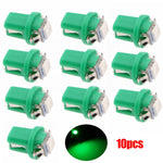 10 Pack LED Car Indicator Lights T5 B8.5d Width Light 5050SMD 1 LED Instrument Light Instrument Panel Light Bulbs