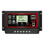 12V/24V10A-100A LCD Display Dual MOS PWM Control Solar Charge Controller with USB Solar Controller for Solar System Use
