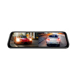 LinkMejor AR09 Dual Camera Dash Cam 2K Front 1080P Rear 10inch IPS Touch Screen Night Vision WiFi Parking Monitor Rearview Mirror Dash Cam DVR