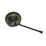 LinkMejor Car Hose Fan 3-Speed 360° Adjustment USB Powered Rear Seat Universal Vehicle Cooling Fan