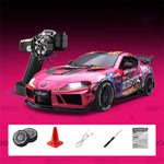 LinkMejor SP4301 Official Licensed for Supra RTR 1/43 2.4G 4WD Drift RC Car with Gyro Full Proportional Remote Control Mini Race LED Light High-Speed Motor On-Road Racing Vehicle Model Boys Gifts Toys