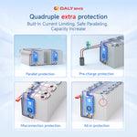 DALY Smart BMS Active Balance Build-in bluetooth WiFi RS485 CANBUS BMS 4S-24S 40A/60A Lifepo4 Li-ion for Lithium Battery