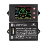 Peacefair PZEM-049 Universal Battery Monitor Hall Coulometer 8-100V 500A LCD Display Current Voltage Capacity Indicator