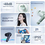 Edifier Lolli Pro SE TWS Earbuds bluetooth V6.0 Earphone ANC -48dB Depth Noise Cancelling 3-Mic Call Noise Reduction Hi-Res Audio 43H Playback Low Delay 21 Languages Translation In-ear Sports Earbuds