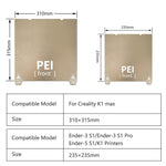 235x235mm Magnetic Steel Build Plate for Creality K1/K1C/ Ender 3 S1 Pro/ Ender 3 S1/ Ender-5 S1/ Ender 3 v3 SE/ Ender 3 v3 KE/ Ender 3 v3