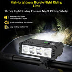 LinkMejor Bicycle Headlight 1000 Lumen USB C Rechargeable 4-LED Front Light with Digital Display MTB Lamp for Night Riding