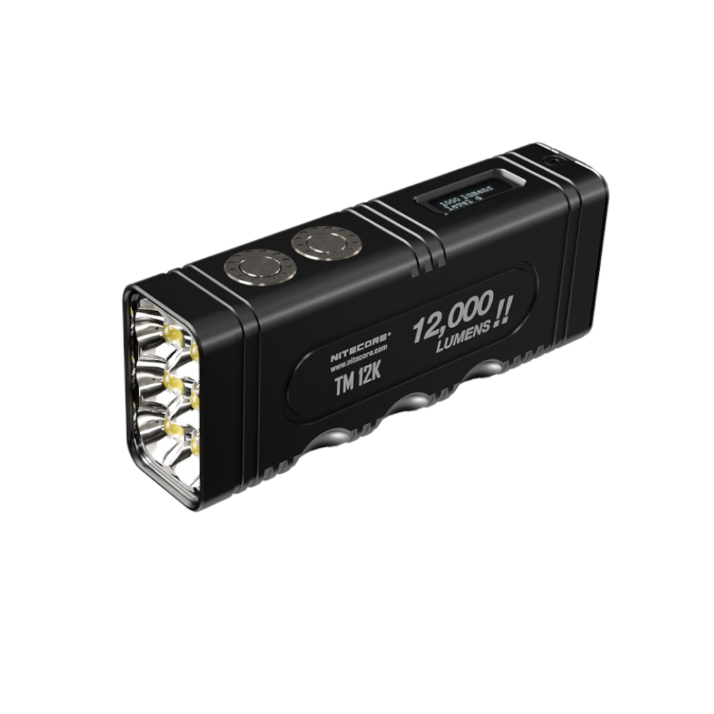 LinkMejor TM12K 6x XHP50 12,000 Lumen Strong Light LED Flashlight USB Rechargeable 21700 Battery Powerful LED Torch