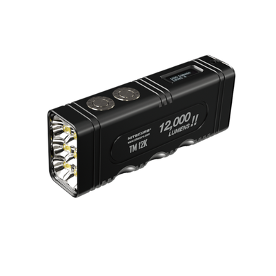 LinkMejor TM12K 6x XHP50 12,000 Lumen Strong Light LED Flashlight USB Rechargeable 21700 Battery Powerful LED Torch