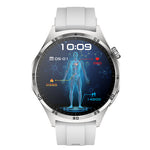 MT300 1.43-inch AMOLED Display PPG+ECG bluetooth Call Heart Rate Blood Pressure Blood Oxygen Monitor Sleep Monitoring Non-invasive Blood Glucose Measurement Multi-sport Modes IP67 Waterproof Smart Watch