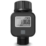 SGS05 Digital Water Flow Meter High Accuracy IP6X Waterproof Four-mode Measure Water Consumption and Flow Rate for Outdoor Garden Watering Irrigation Hose