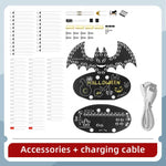 Mischievous Bat Night Light Kit USB 3.1 To Type-C Adapter 5V DC Power Supply Dual-Touch Zones Multi-Mode Lighting Adjustable Brightness