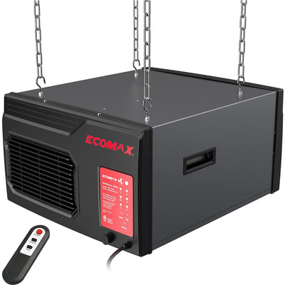 [USA Direct]Ecomax MCF03 Air Filtration System 3-Speed Hanging Ceiling Dust Collectors for Woodworking Remote Controlled Dust Collection Systems for Shop Garage